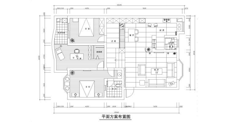 水岸世景-现代简约-三居室