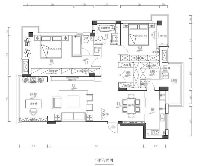 炎华置信西江月-现代简约-三居室