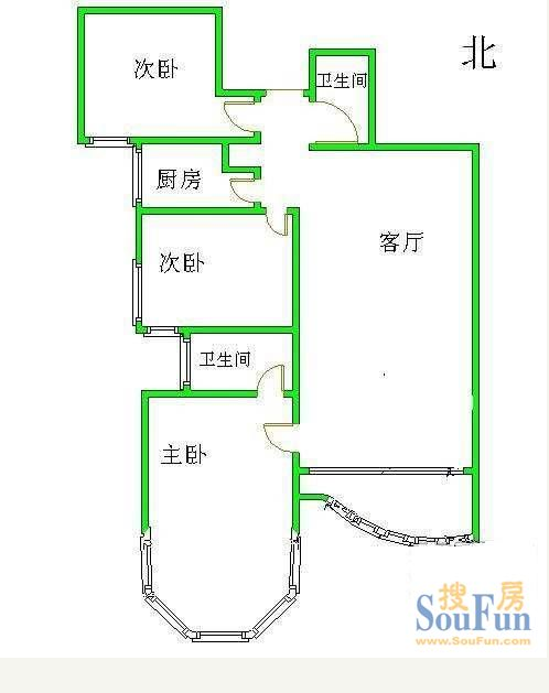 金科公园王府王府洋房-欧美风情-四居室