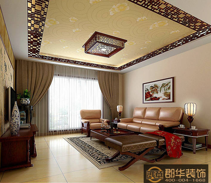 滨江明珠-中式古典-三居室