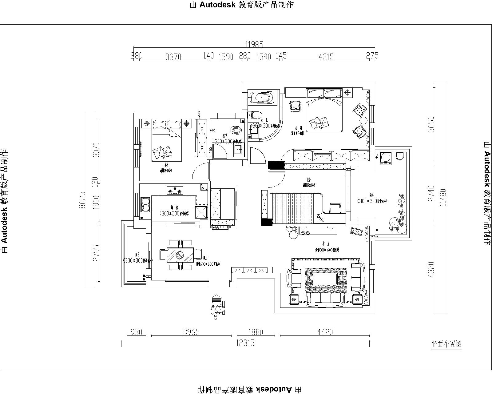 现代森林小镇金融SOHO垂直商业-现代简约-三居室