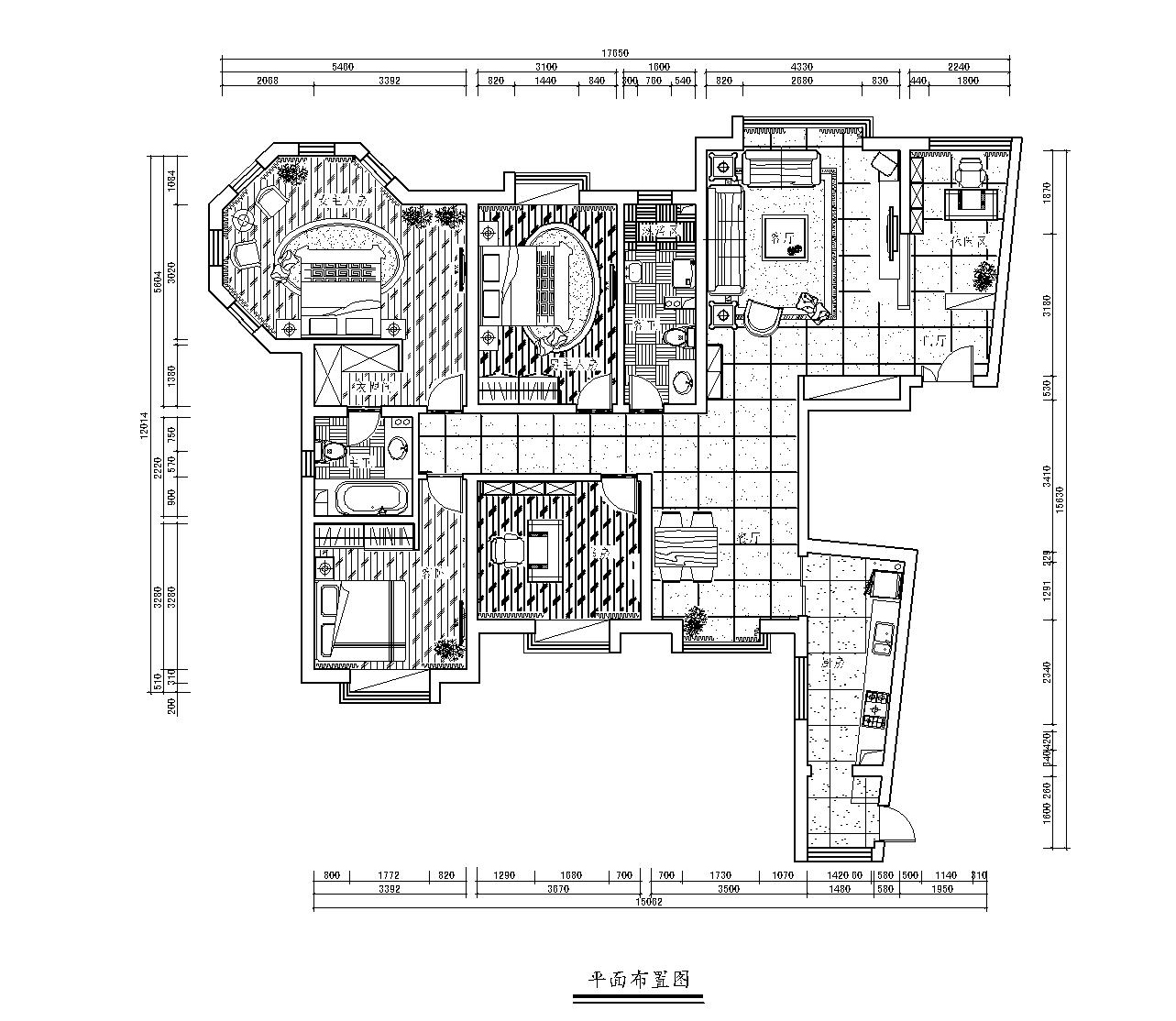 新世界花园湾景华庭-港式设计-四居室