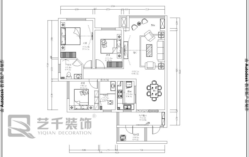 第一湾-欧美风情-三居室