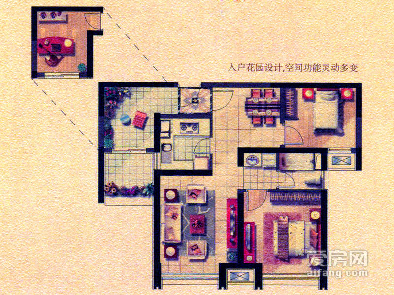 上海滩大宁城-西式古典-三居室