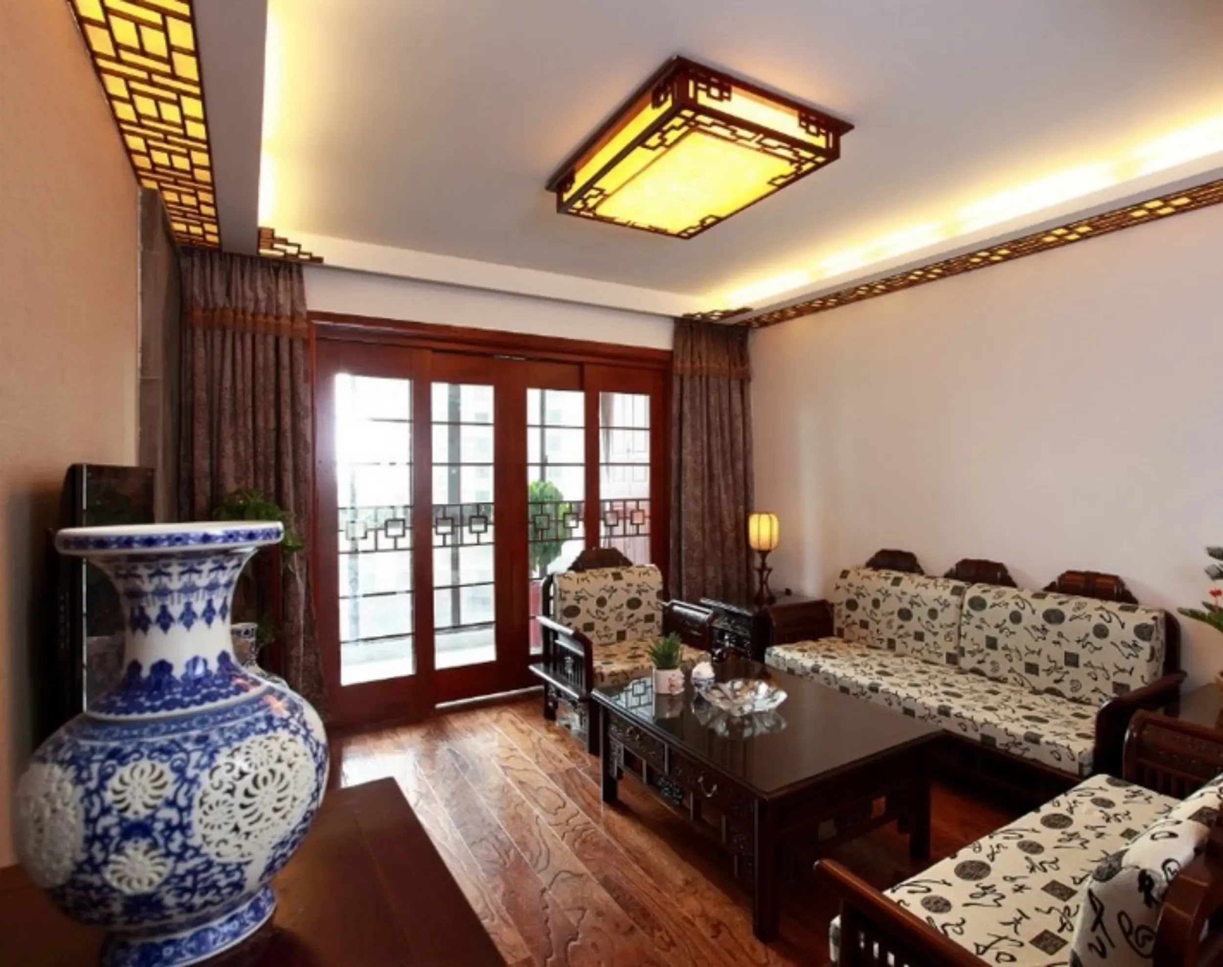 中式古典三居室110平米7万-侨香村装修案例-深圳房天下家居装修网