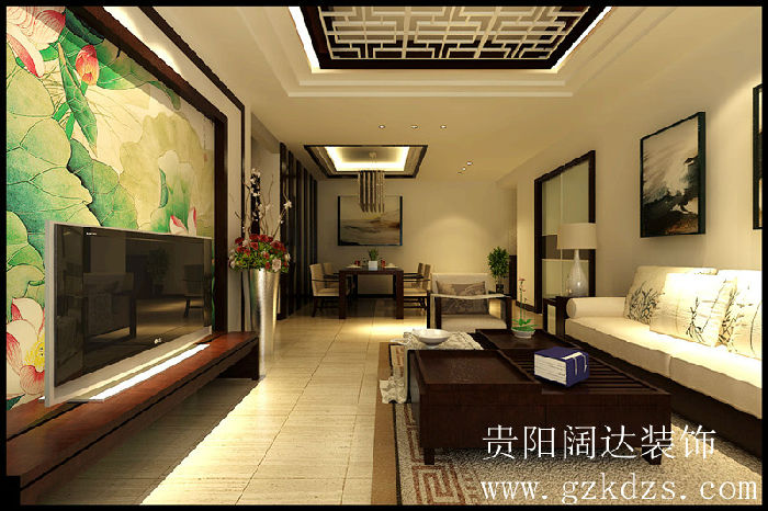 花果园SOHO公寓-中式古典-三居室