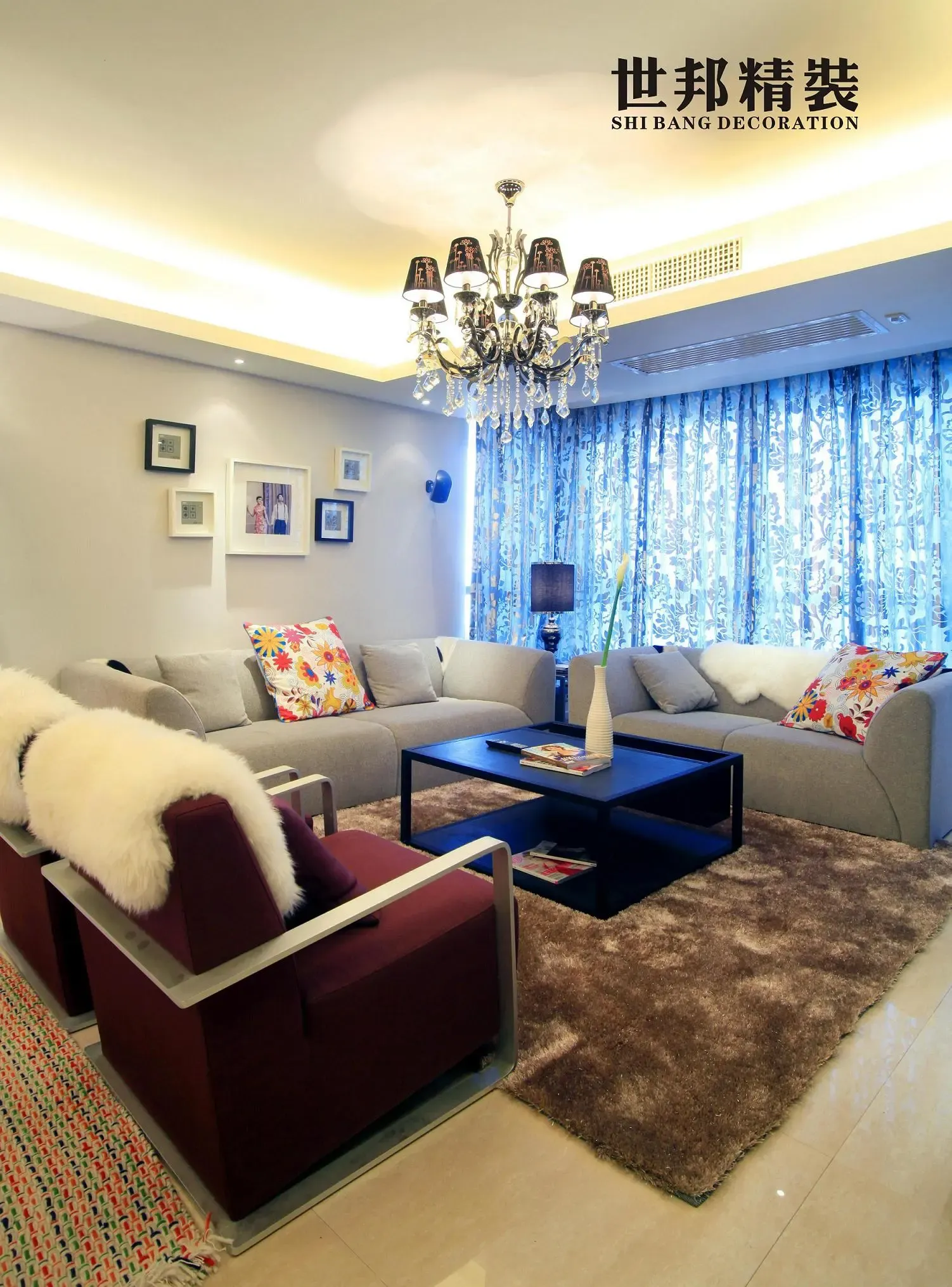 绿城风华苑-混合型风格-三居室-装修案例