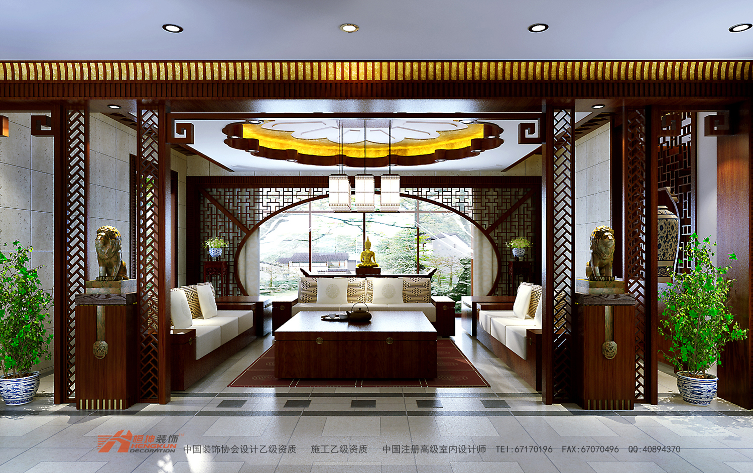 吉庆街别墅-中式古典-三居室