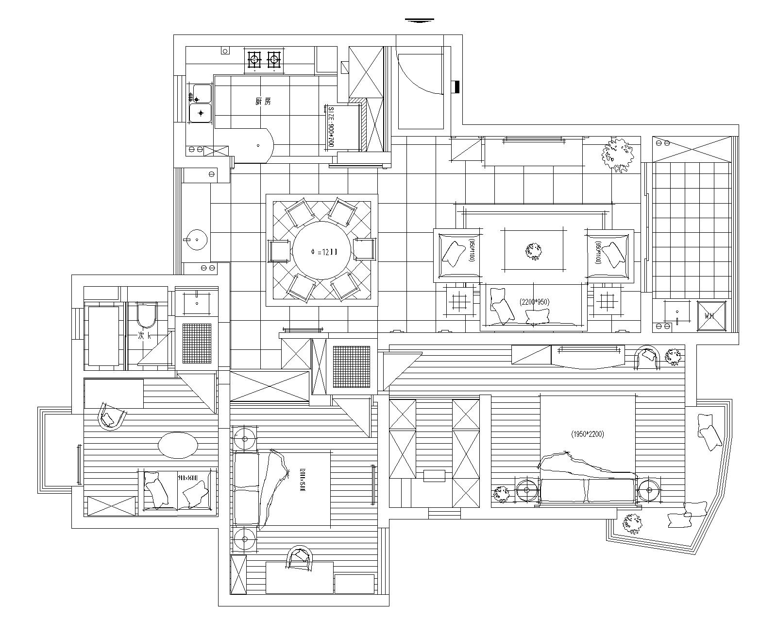 逸流公寓-西式古典-三居室