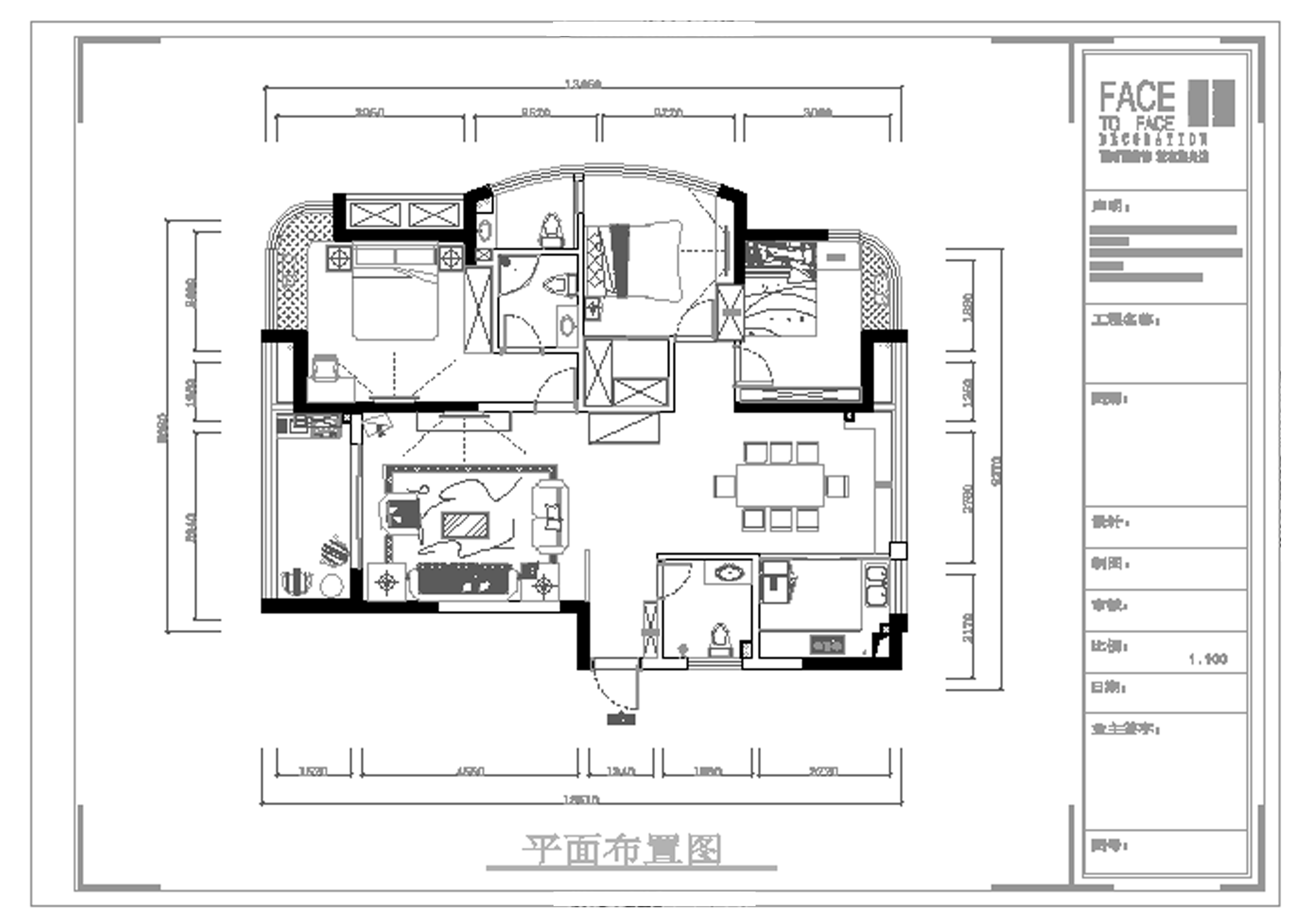 丰和新城二期-混合型风格-三居室
