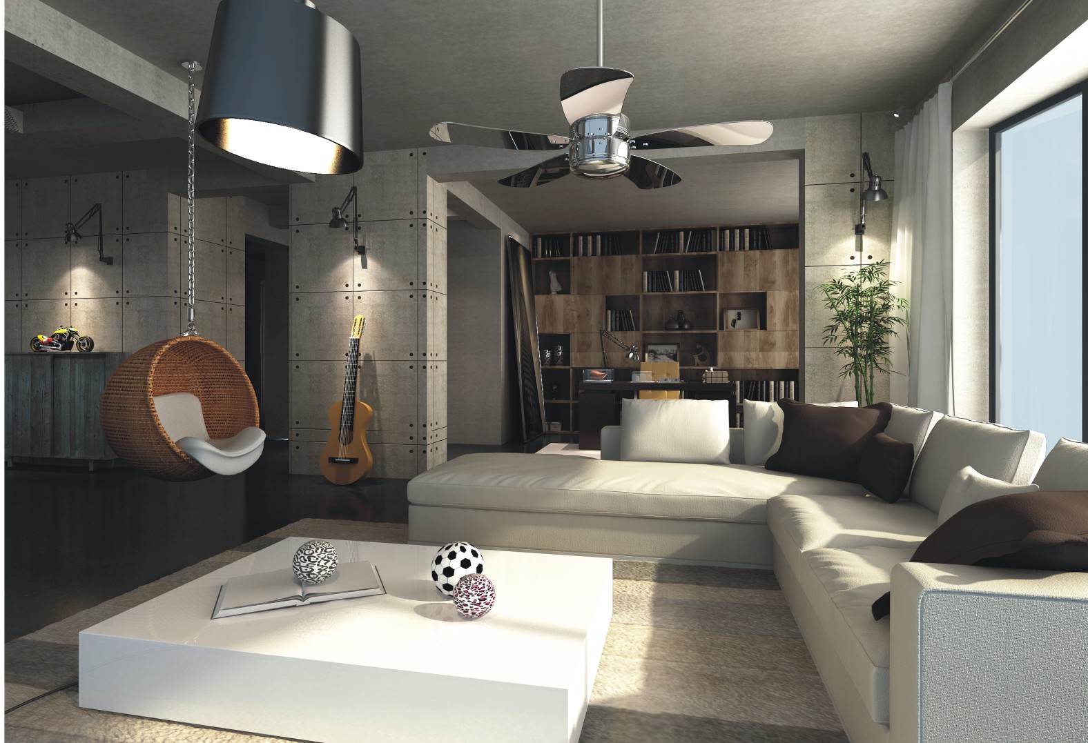 棕南公寓-混合型风格-四居室