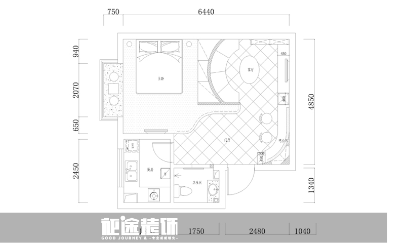 金湾嘉园-现代简约-一居室