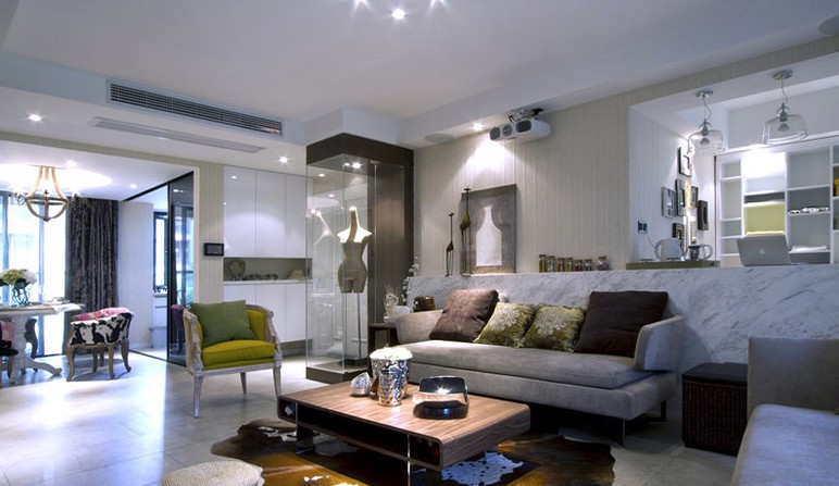 鸿基公寓-混合型风格-三居室