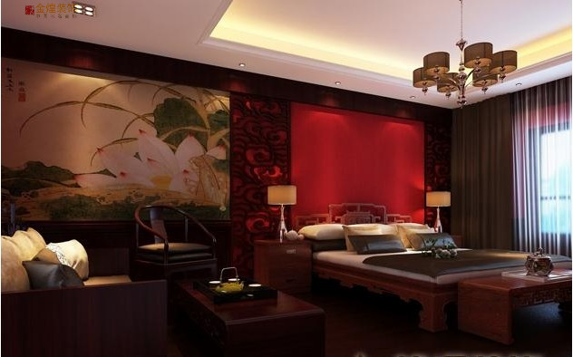 翡翠明珠-中式古典-三居室