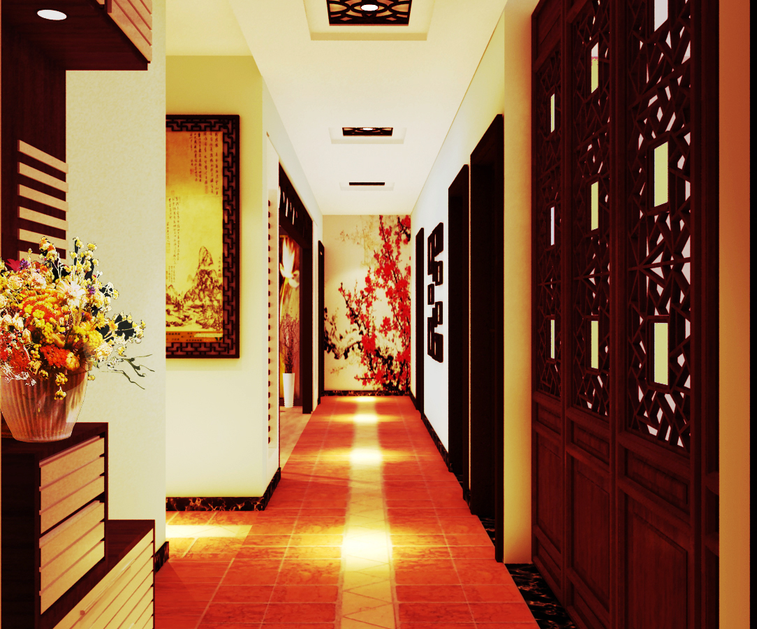 龙光棕榈水岸-中式古典-五居室