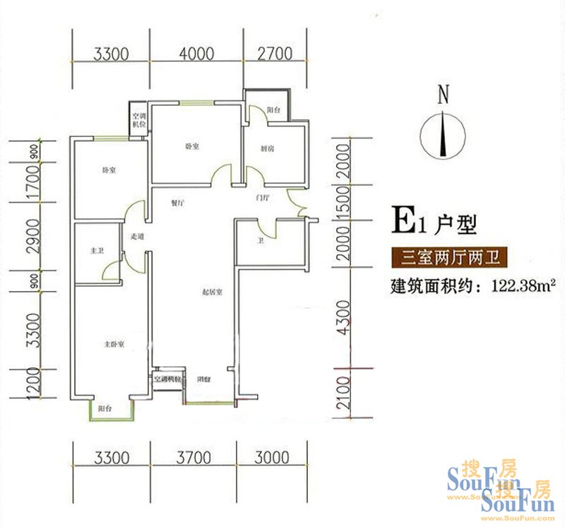 富北嘉园-现代简约-三居室