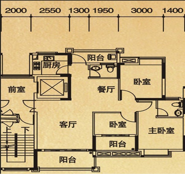 联泰香域滨江桥郡中式古典三居室