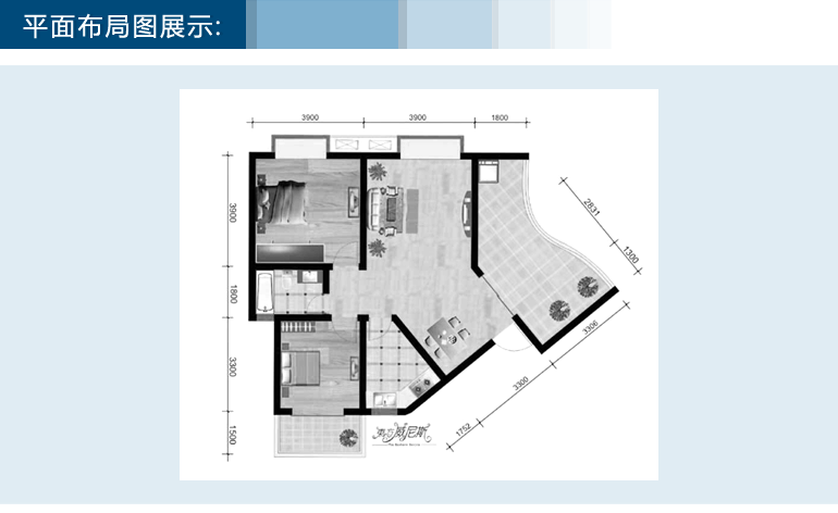 东方威尼斯-西式古典-二居室