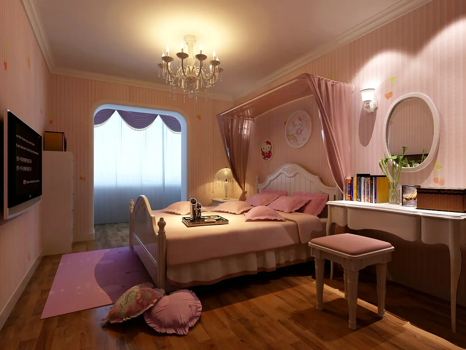 张江汤臣豪园四期-hello kitty-一居室