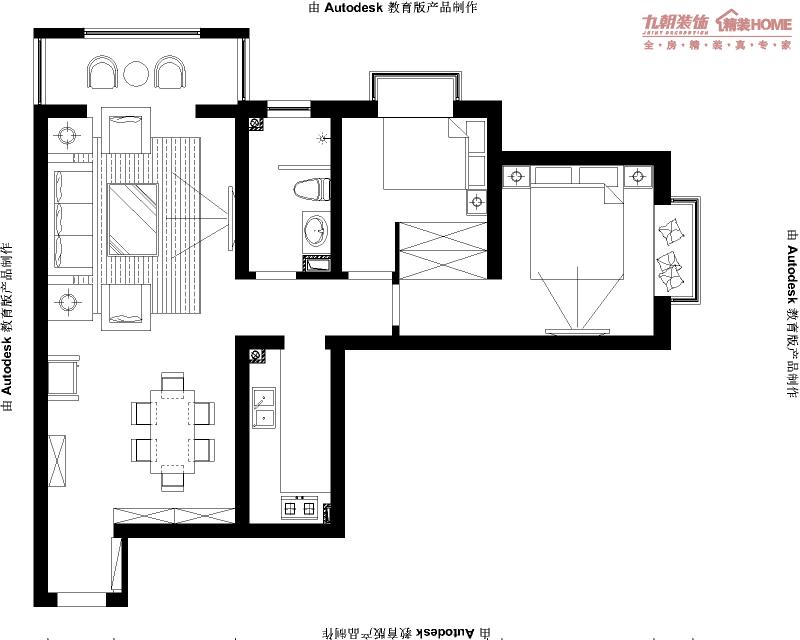 长安家园-中式古典-二居室