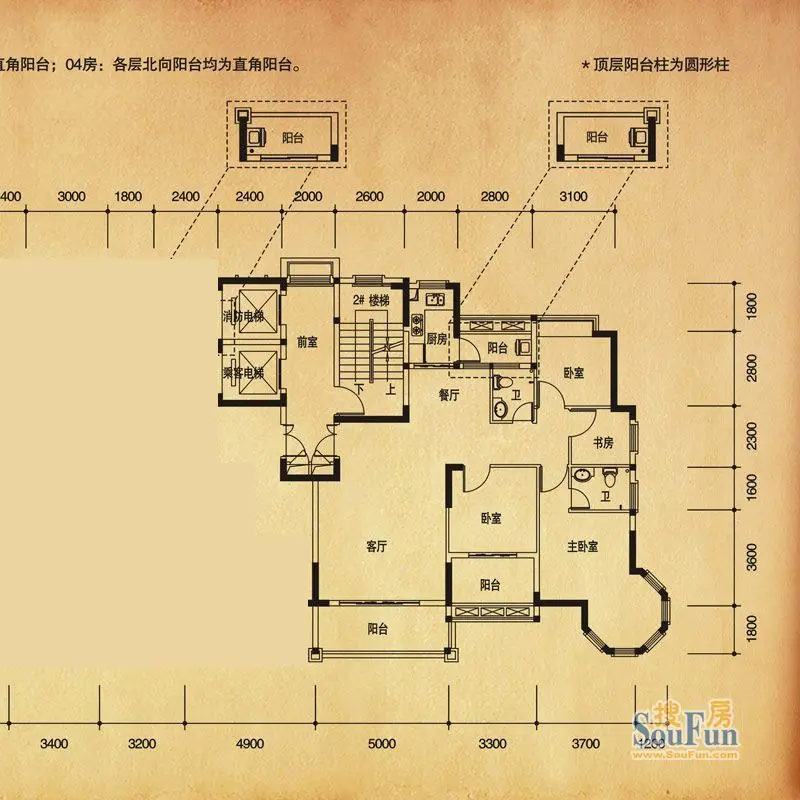 联泰香域滨江桥郡-美式新古典-四居室