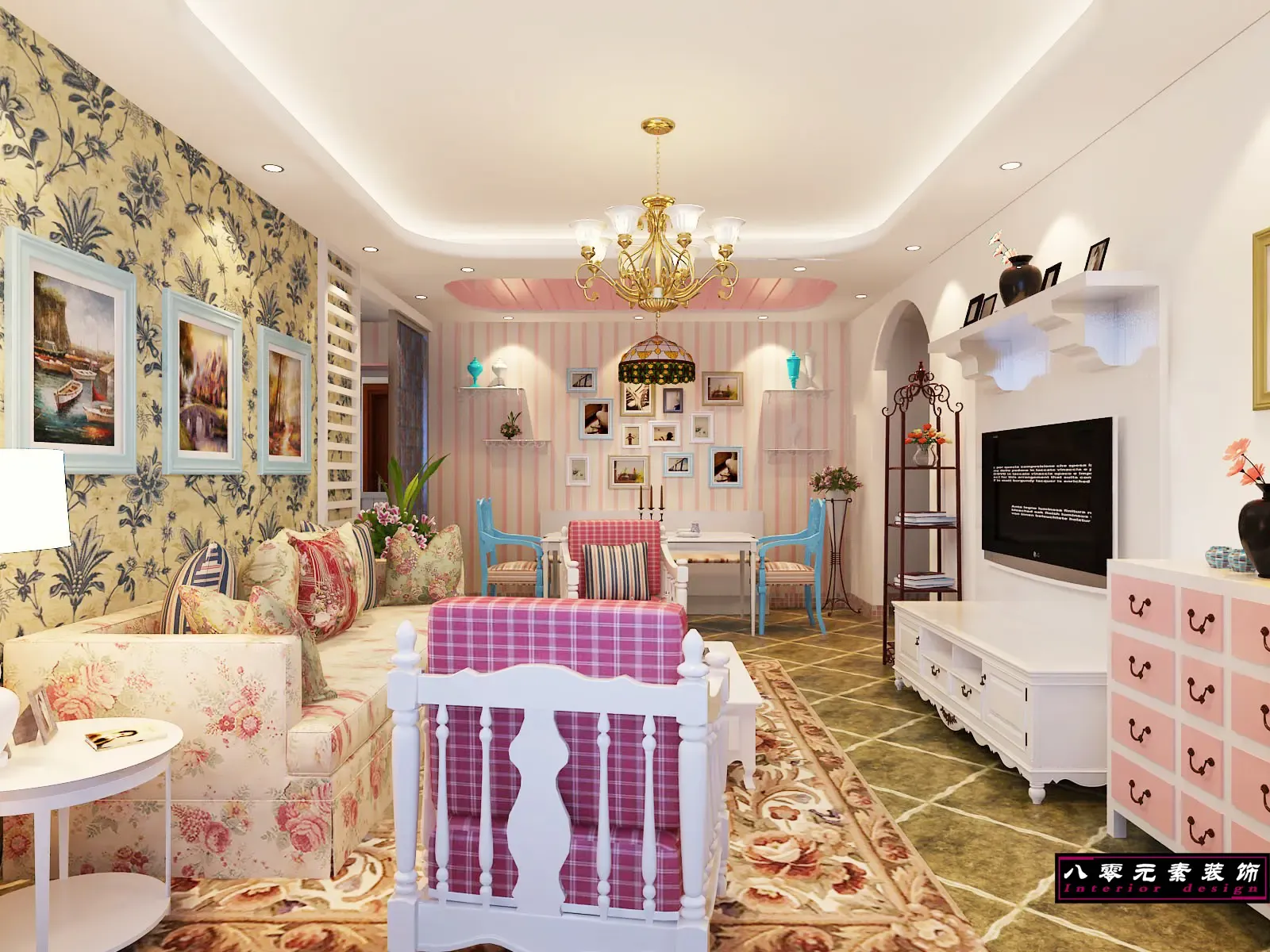 2万元打造田园风格三居 浪漫满屋不是梦(组图)