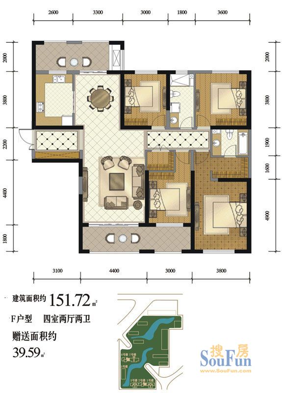 莱安逸珲-现代简约-三居室