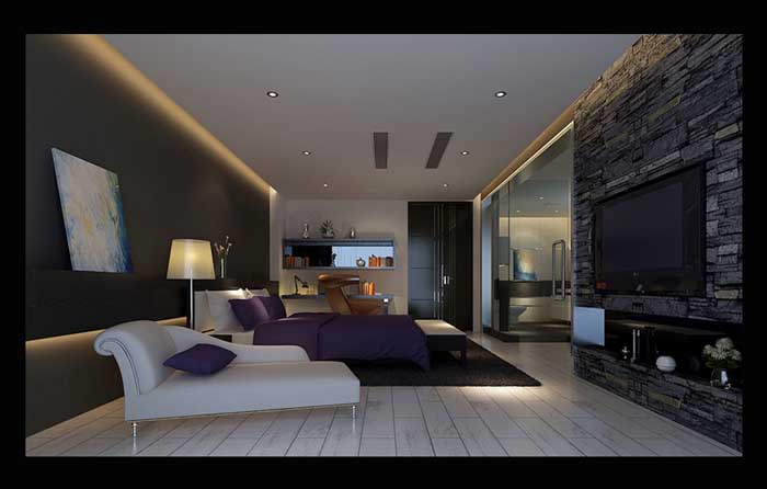 紫檀-现代简约-四居室