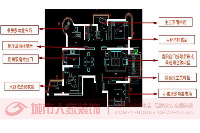 华地公馆-现代简约-三居室