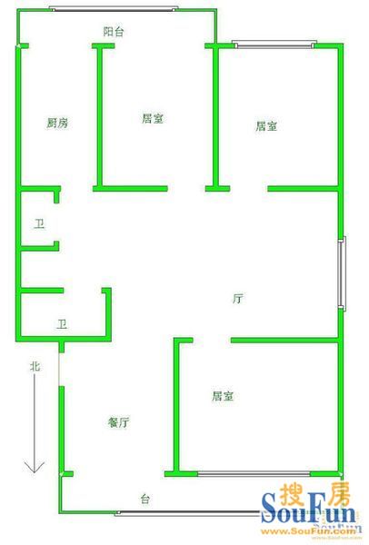 北影小区-中式古典-四居室