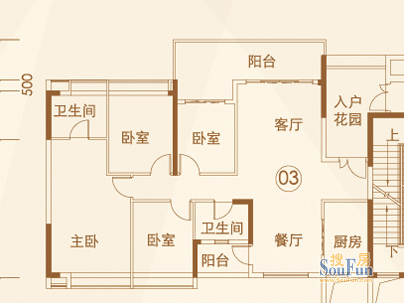 越秀滨海珺城-简欧风格-四居室