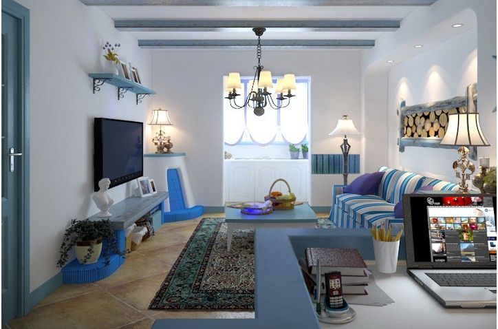 纵横国际公寓-地中海风格-一居室