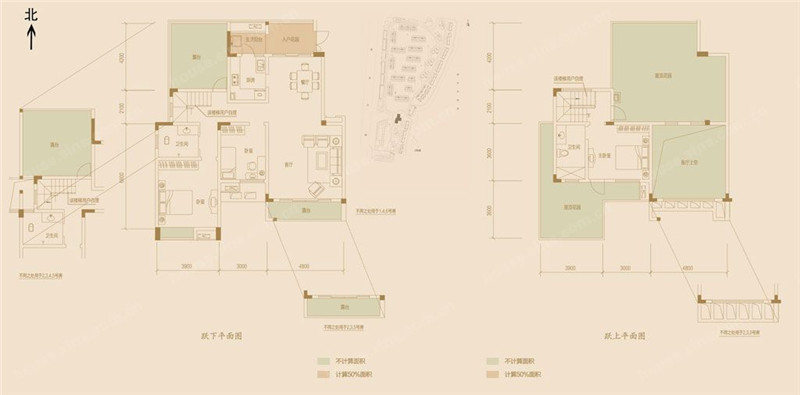 中冶北麓原-现代简约-跃层