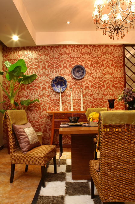 万业紫辰苑-东南亚风格-四居室