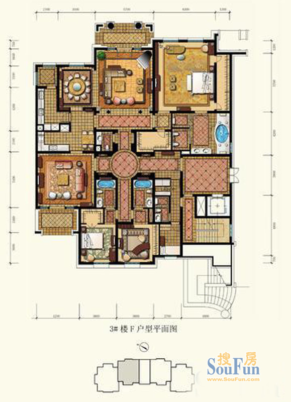 御园-中式风格-四居室