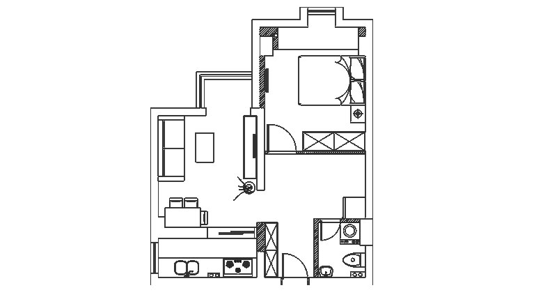 恒达中环百汇公寓-现代简约-三居室
