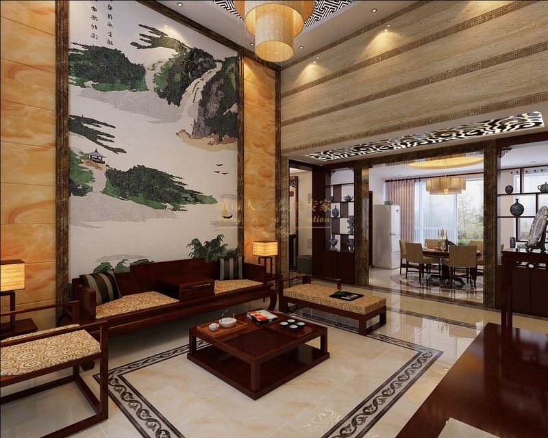 中海熙岸-中式古典-四居室