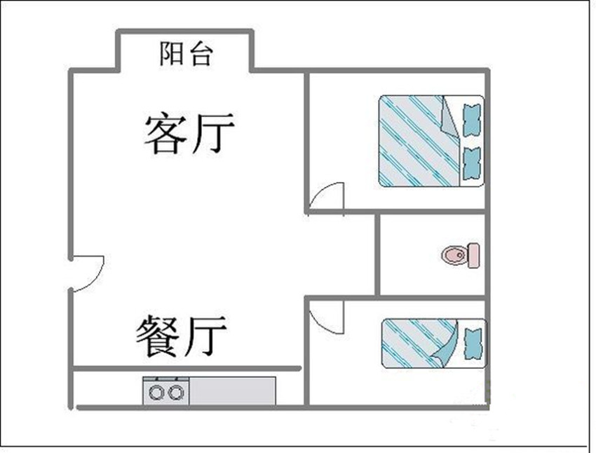 中华世纪城-现代简约-二居室