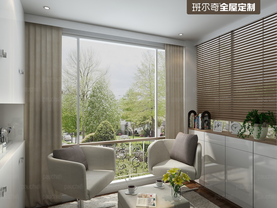 上海金兰苑90平方二居室现代简约风格家具案例