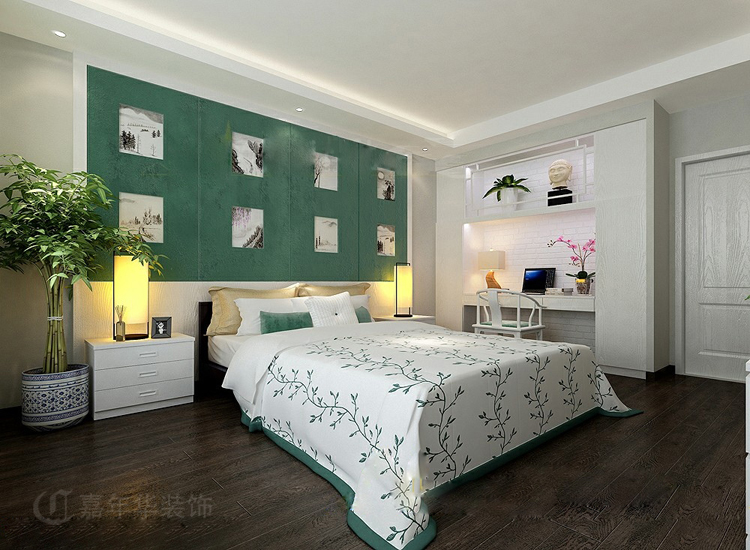 翡翠绿洲-中式风格-四居室