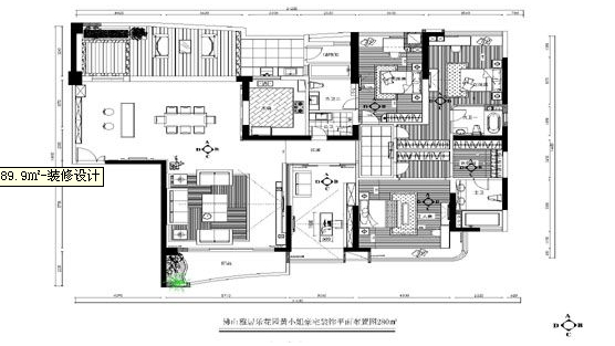 佛山雅居乐花园-现代简约-五居室