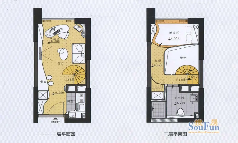 五洲国际五米阳光-现代简约-一居室