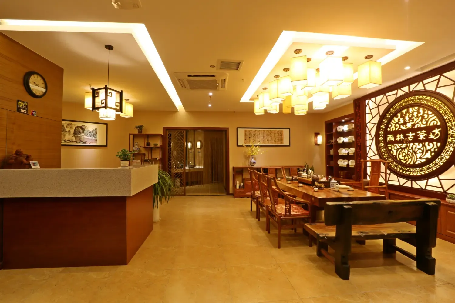 中式风格其它247平米16万-雨林古茶坊装修案例-重庆房天下家居装修网