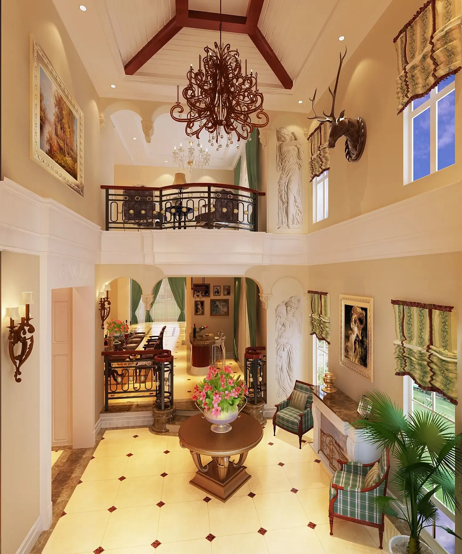 复地花屿城-美式风格-别墅