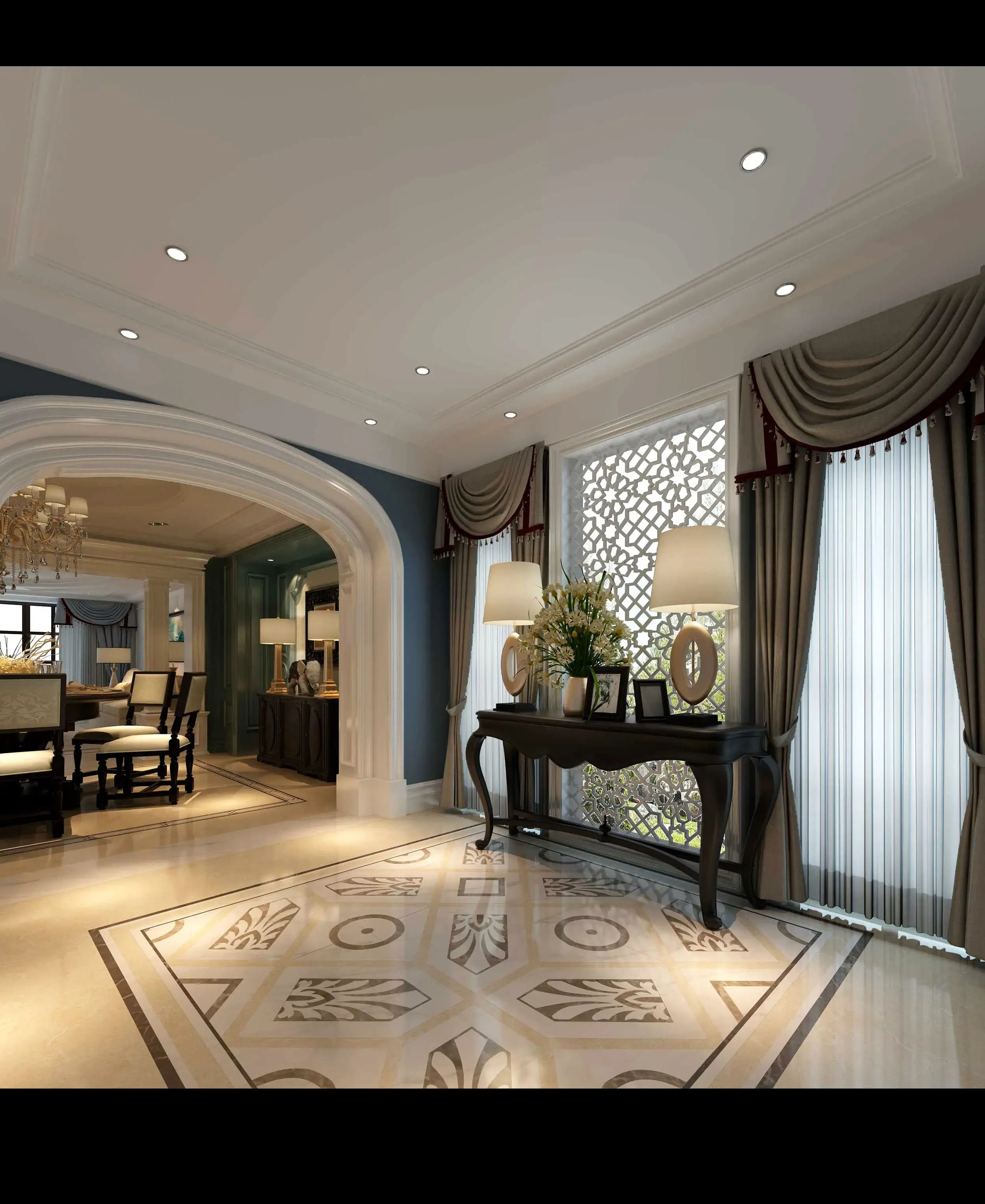 三湘海尚-简欧风格-三居室