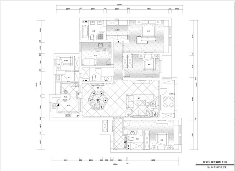 琥珀郡园230平别墅简约欧式装修