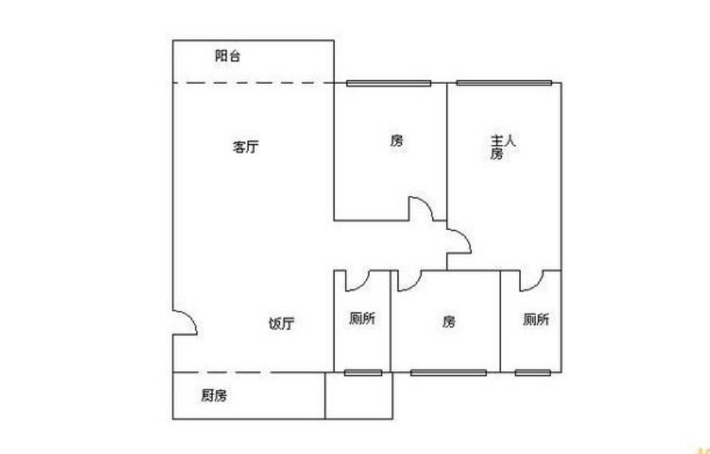 嘉汇城-田园风格-三居室