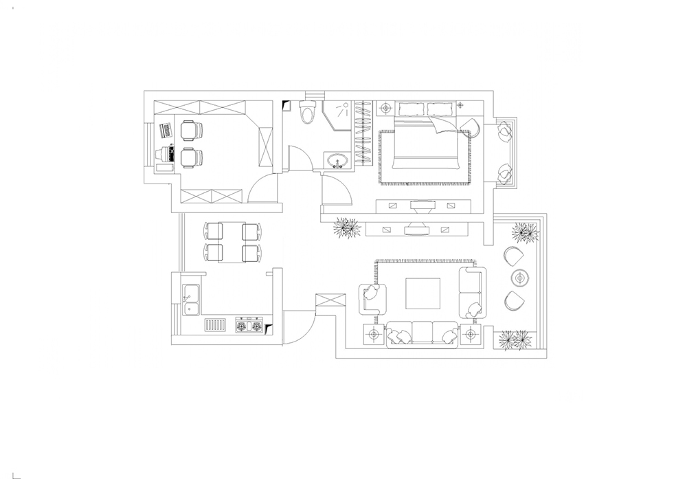 爱建园-现代简约-二居室