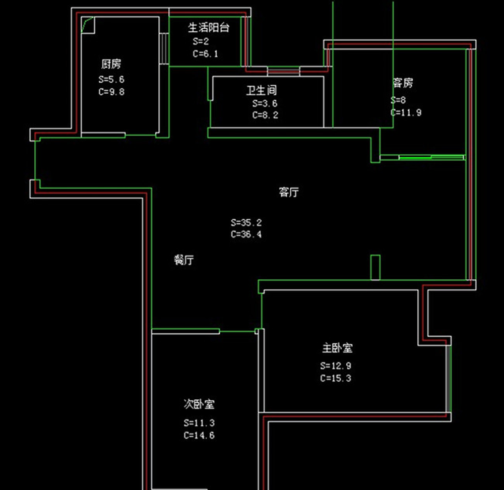 空港之星-现代简约-二居室