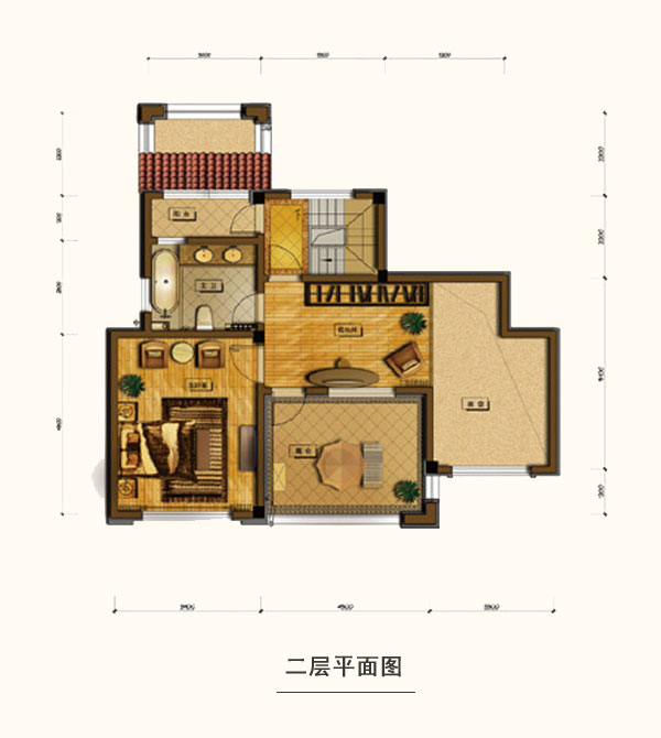 鲁能7号院-中式风格-三居室